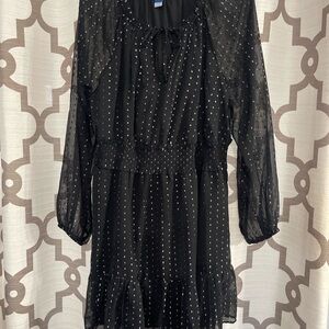 Old Navy Black Long Sleeve Dress